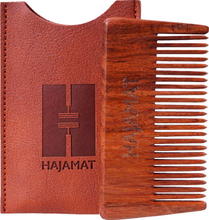 Hajamat Wooden Beard Comb Hand Crafted From Indian Rosewood (sheesham)- Pocket Sized