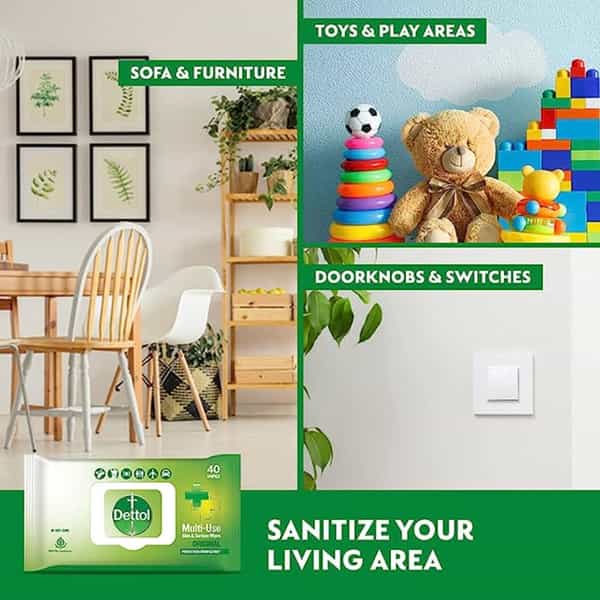Dettol Original Multi Use Wipe 40 No's