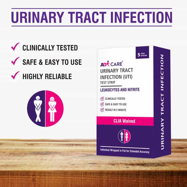 Adicare Uti Test Kit|\Urinary Tract Infection (Uti) Detection At-Home Test Pack Of 5