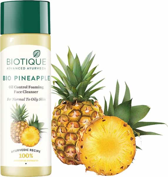 Biotique Bio Pineapple Oil Control Foaming Face Cleanser 120 Ml
