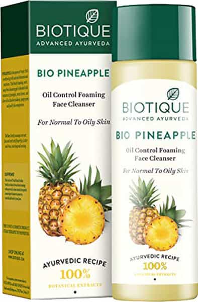 Biotique Bio Pineapple Oil Control Foaming Face Cleanser 120 Ml