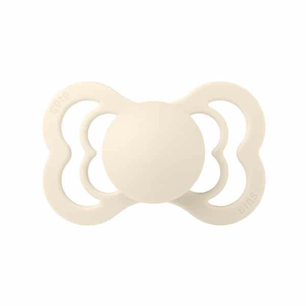 Bibs Supreme 2 Pack Silicone Size 2 Ivory/Blush - 6+ Months