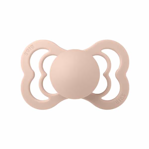 Bibs Supreme 2 Pack Silicone Size 2 Ivory/Blush - 6+ Months