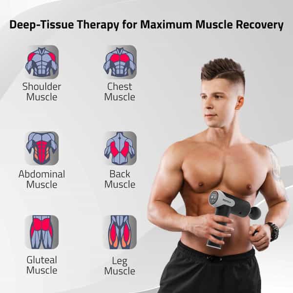 Medtech Blaze Massage Gun | 99-Speeds | Deep Tissue Massager For Pain Relief & Muscle Recovery