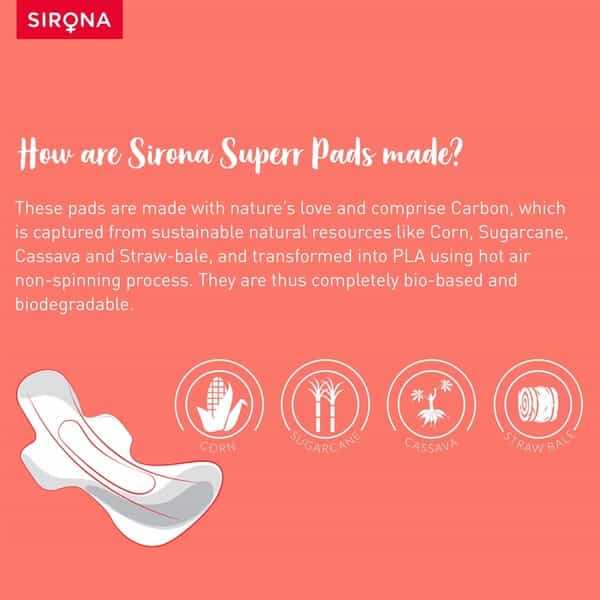 Sirona Natural Ultra Soft Superr Pads ( 420Mm ) - 8 Pieces