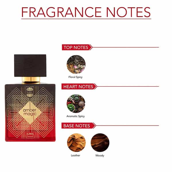 Ajmal Amber Magic Edp 100Ml Perfume For Men And Jannatul Firdaus Cp Oil 10Ml For Unisex