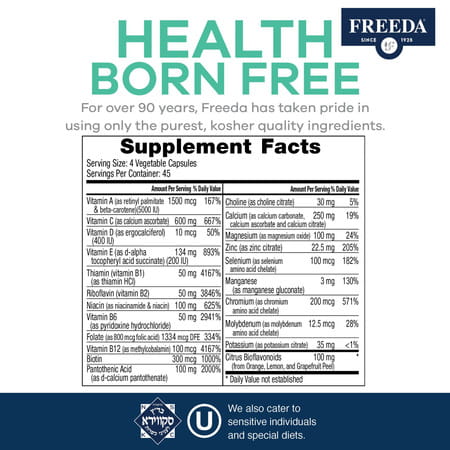 Freeda Multivitamin | 180 Count