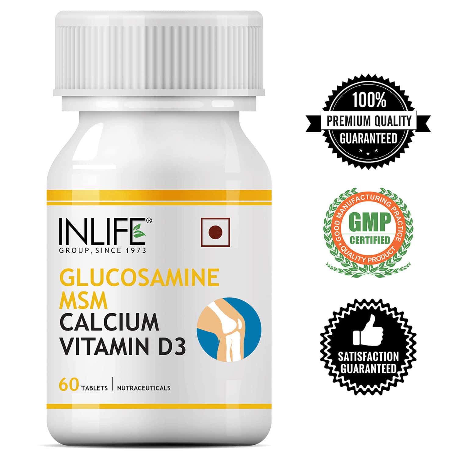 Buy INLIFE GLUCOSAMINE MSM WITH CALCIUM & VITAMIN D3 FOR JOINT CARE