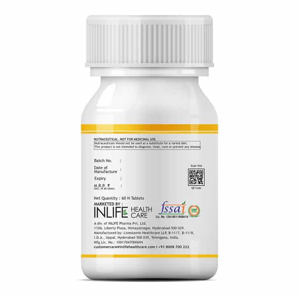 Inlife Glucosamine Msm With Calcium & Vitamin D3 For Joint Care Supplement - 60 Tablets