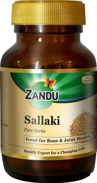 Zandu Sallaki Pure Herb Joint Support Capsules Bottle Of 60