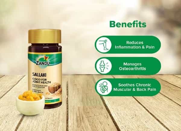 Zandu Sallaki Pure Herb Joint Support Capsules Bottle Of 60