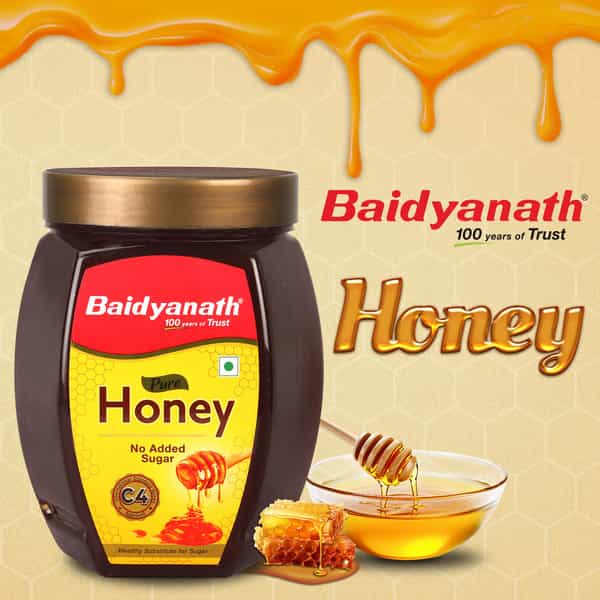Baidyanath Ayurved Pure Honey 500G | C4 Approved Unadulterated Honey