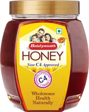 Baidyanath Honey | C4 Approved Unadulterated Pure Honey | Wholesome Health Naturally (500 G)