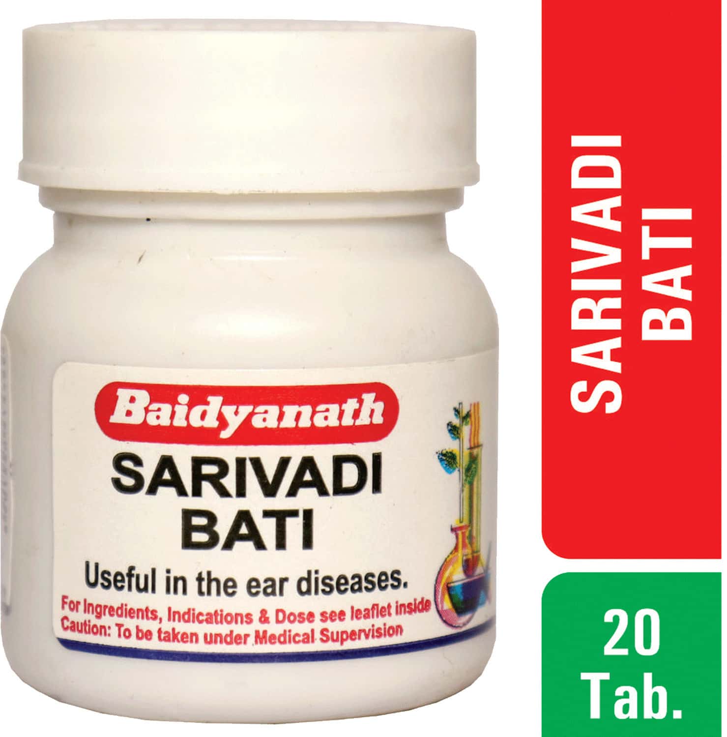 Buy BAIDYANATH NAGPUR SARIVADI BATI 20 TABLETS (PACK OF 2) Online & Get