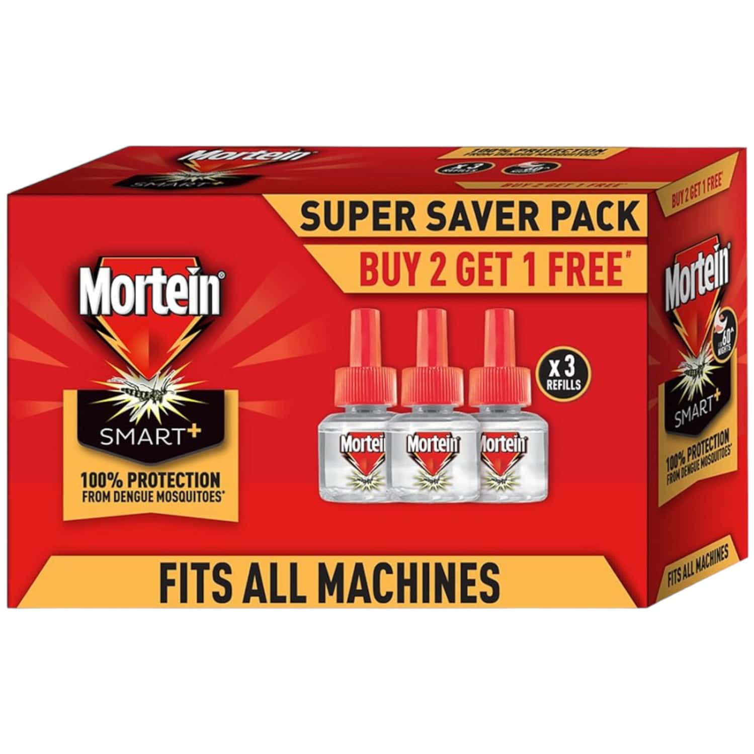 Mortein Smart + Mosquito Repellent Liquid Refill Buy 2 Get 1 Free (45ml*3)