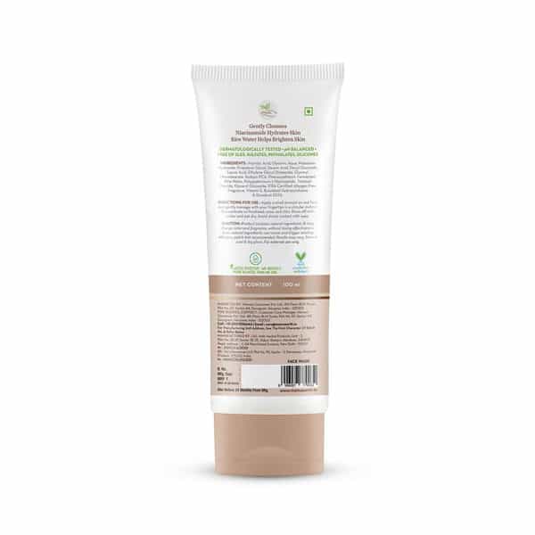 Mamaearth Rice Face Wash With Rice Water & Niacinamide For Glass Skin - 100Ml