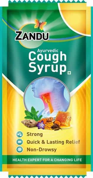 Zandu Ayurvedic Cough Syrup - 8 Ml