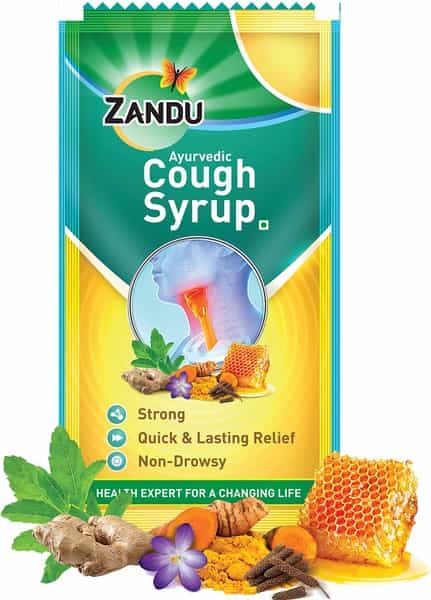 Zandu Ayurvedic Cough Syrup - 8 Ml