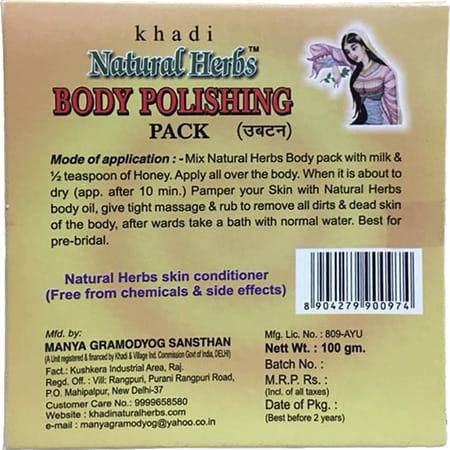 Khadi Natural Herbs Body Polishing (ubtan) 100g