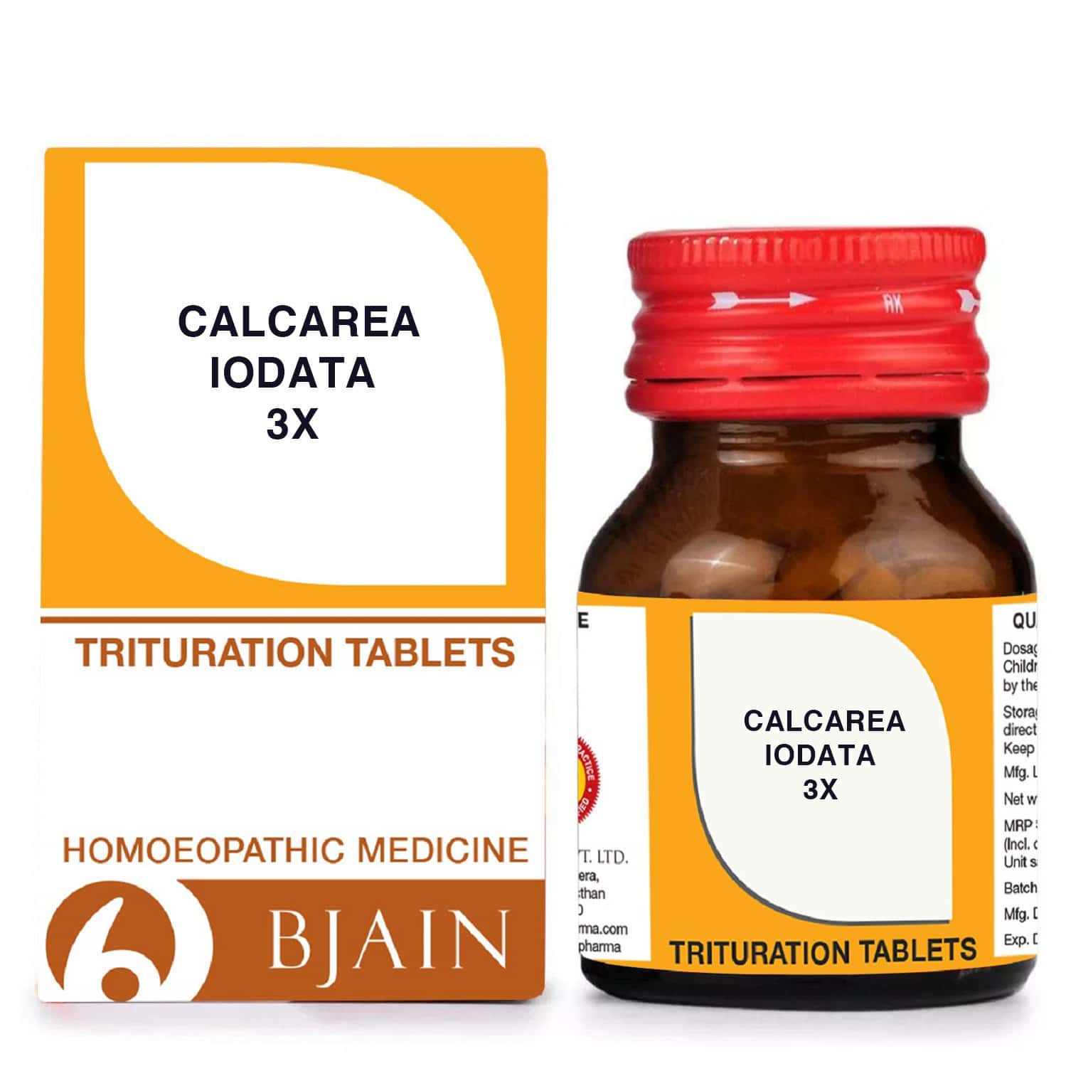 Bjain Calcarea Iodatum Trituration Tablet 3x | 25gm