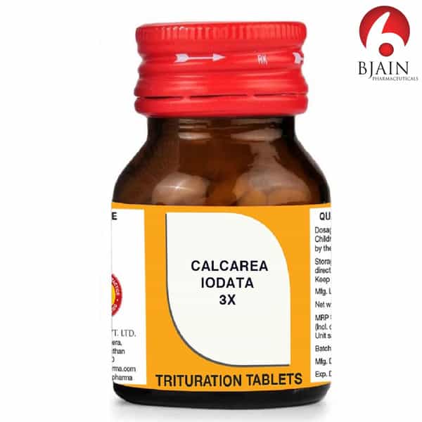 Bjain Calcarea Iodatum Trituration Tablet 3X | 25Gm