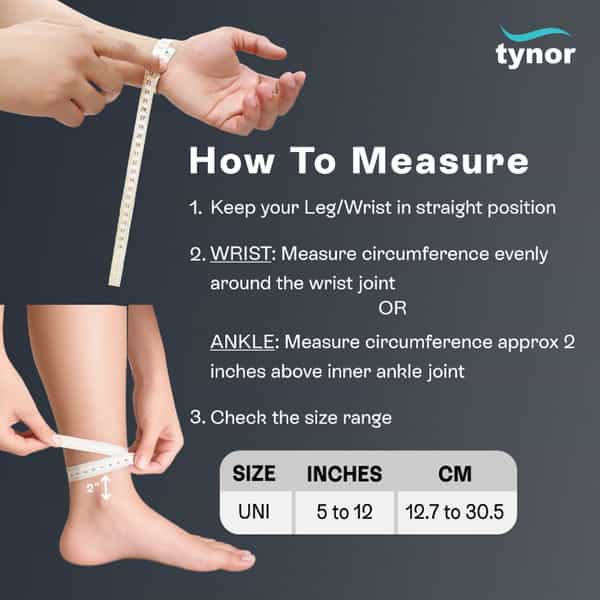 Tynor Weight Cuff Grey 0.5Kg Universal Size 1 Unit