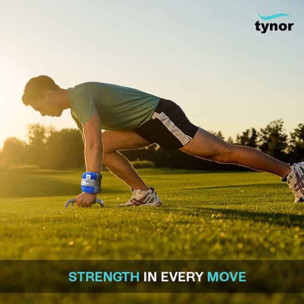 Tynor Weight Cuff Grey 0.5Kg Universal Size 1 Unit