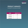 Tynor Weight Cuff Grey 0.5Kg Universal Size 1 Unit
