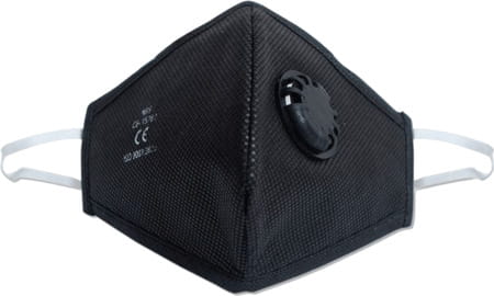 Advind Healthcare Smog Guard N95 Mask With One Valve (adults Free Size Black) Pack Of 3