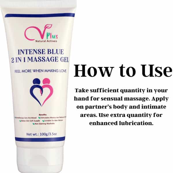 Vigini Lube Lubricant Sensual Massage Gel + Lubricant Massage Performance Booster Oil (100Ml+25Ml)