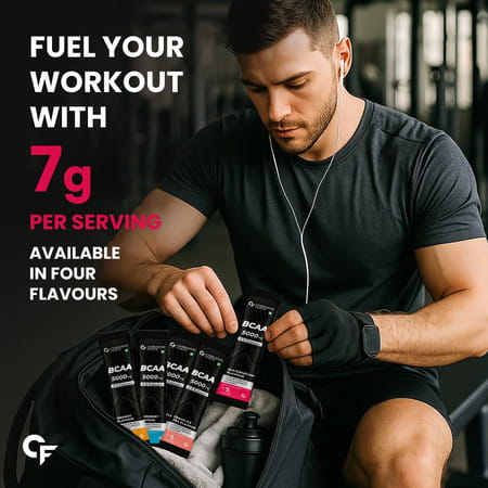 Carbamide Forte Bcaa Powder | Pre Workout & Intra Workout For Muscle Recovery - Pack Of 28