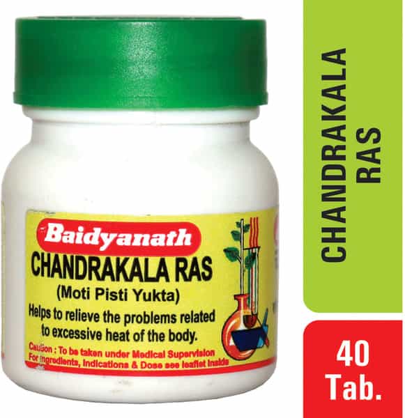 Baidyanath Asli Ayurved Chandrakala Ras (M.y) 40 Tablets (Pack Of 2)