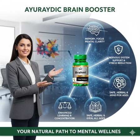Cipzer Brahmi 30 Capsules | Supports Memory| Brain Health & Cognitive Wellness