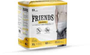 Friends Classic Adult Diapers Pants Style - 10 Count (xl) Waist 30-56 Inch