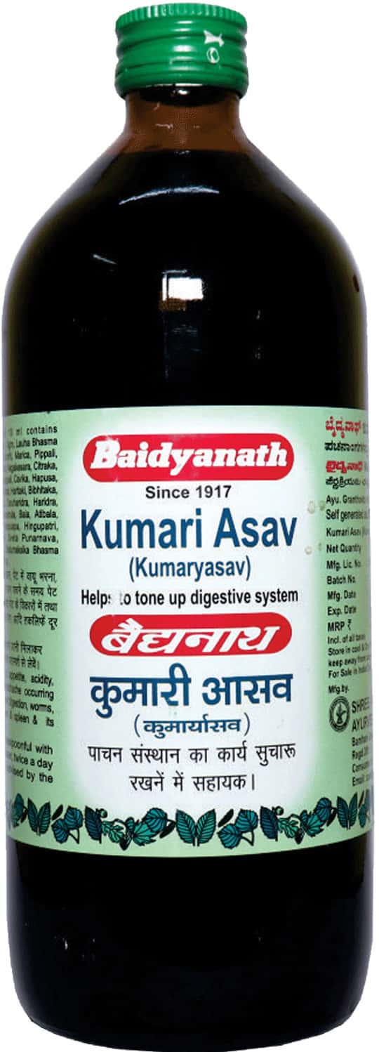 Baidyanath Asli Ayurved Kumari Asav 680ml Healthy Digestive Ayurvedic Syrup For Acidity
