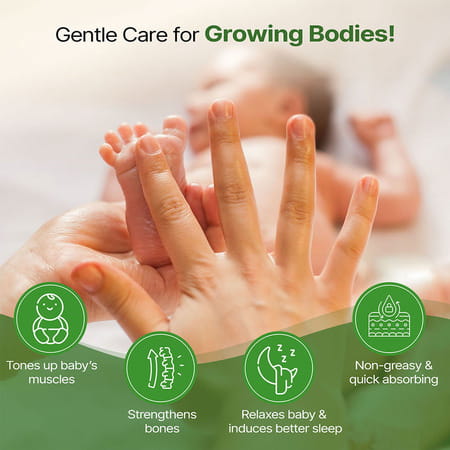 Herby Angel Body Massage Oil For Babies & Kids - 100ml