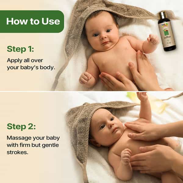 Herby Angel Body Massage Oil For Babies & Kids - 100Ml