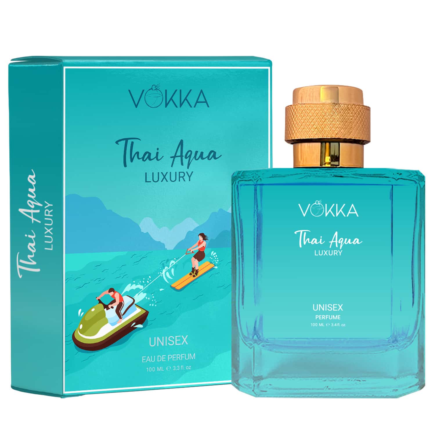 Vokka Thai Aqua 100 Ml | Luxury Long Lasting Perfume For Men & Women | Fresh Scent Eau De Parfum