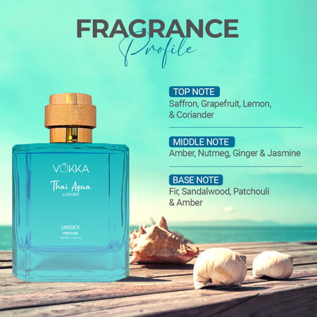 Vokka Thai Aqua 100 Ml | Luxury Long Lasting Perfume For Men & Women | Fresh Scent Eau De Parfum