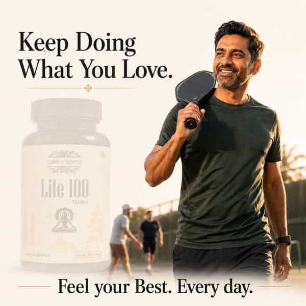 Herbs O' Shrubs Life-100 | Daily Energy | Vitality & Antioxidant Support | 30 Tablets