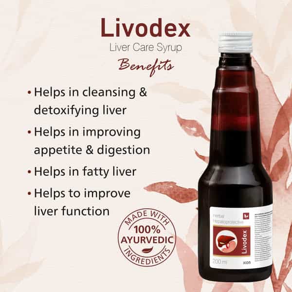Livodex Syrup 200 Ml | Liver Health Supplement | Detox Liver (Pack Of 4)