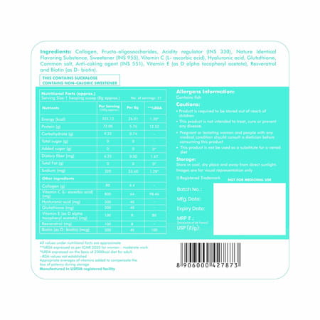 Dr. Morepen Marine Collagen | Lemon Lime | Powder | Jar 250gm