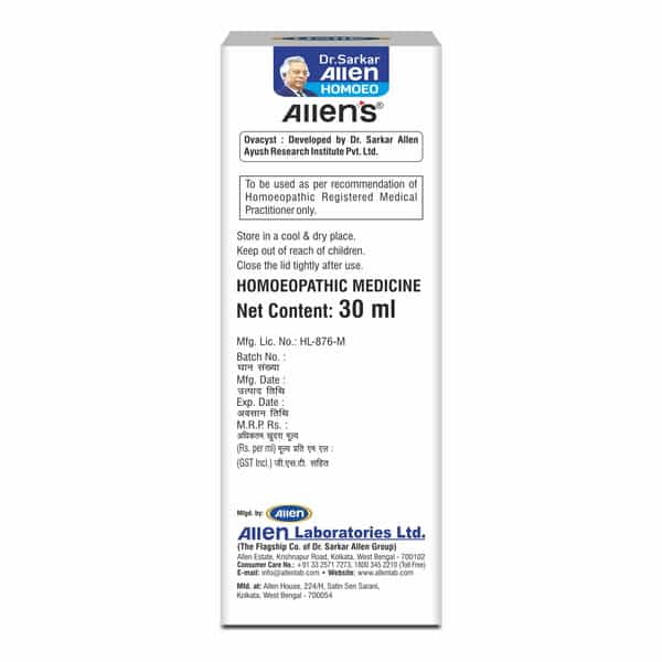 Allen Laboratories Ovacyst Drops (30 Ml X 2 Packs)