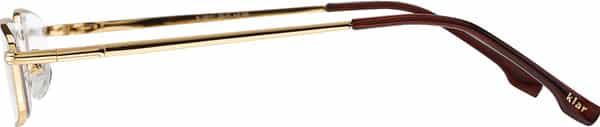Klar Eye Full Rim Rectangle Reading Glasses Men And Women Powers +0.75 To +3.50+1.75 Power Gold