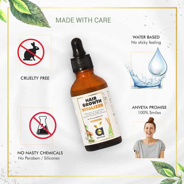 Anveya Hair Growth Vitalizer Serum 50Ml X Pack Of 3