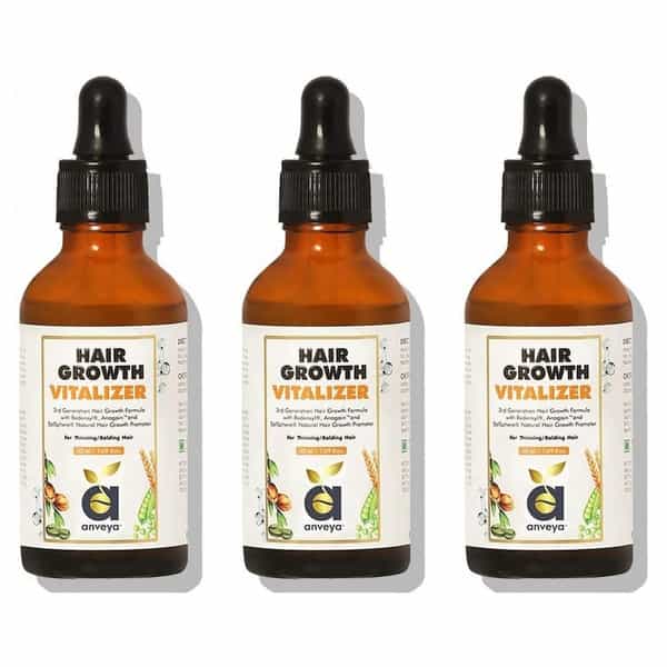 Anveya Hair Growth Vitalizer Serum 50Ml X Pack Of 3
