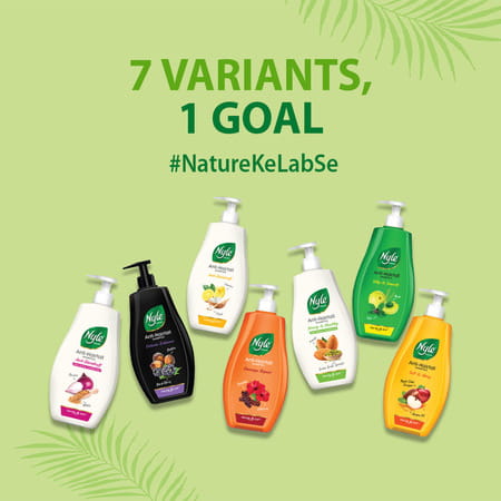 Nyle Naturals Soft And Shiny Anti Hairfall Shampoo | With Apple Cider Vinegar & Argan Oil | 400ml