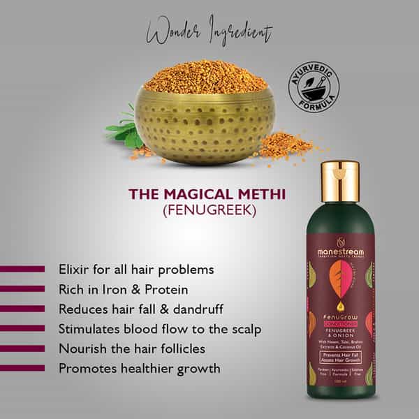 Manestream Fenugrow Ayurvedic Conditioner With Fenugreek And Onion (100 Ml)
