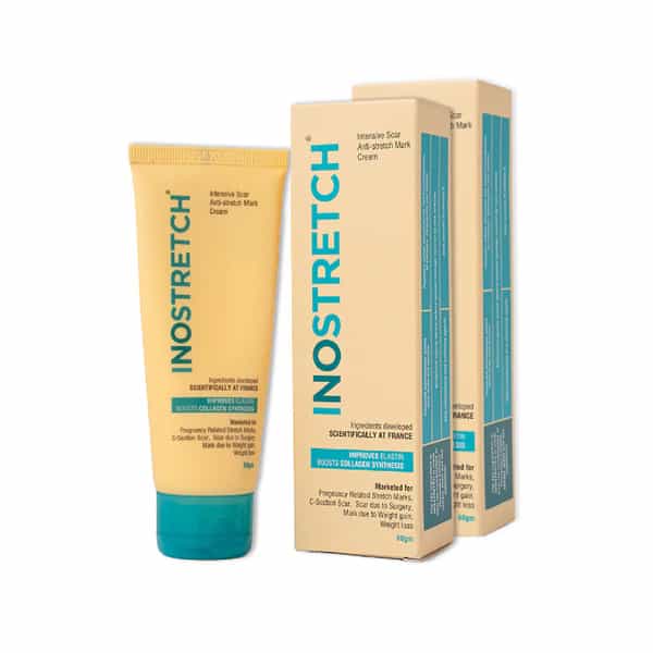 Inostretch Stretch Mark & Scar Cream With Rutin & Peptides| Paraben-Free Formula 60G