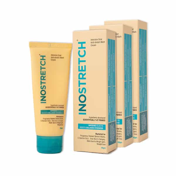 Inostretch Stretch Mark & Scar Cream With Rutin & Peptides| Paraben-Free Formula 60G